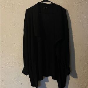 Splendid Knit Long Women's Black Cardigan